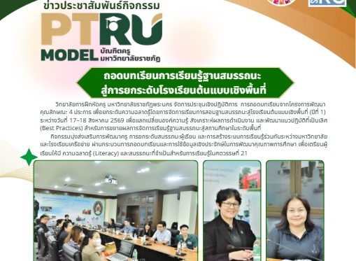 ถอดบทเรียนการเรียนรู้ฐานสมรรถนะ สู่การยกระดับโรงเรียนต้นแบบเชิงพื้นที่
