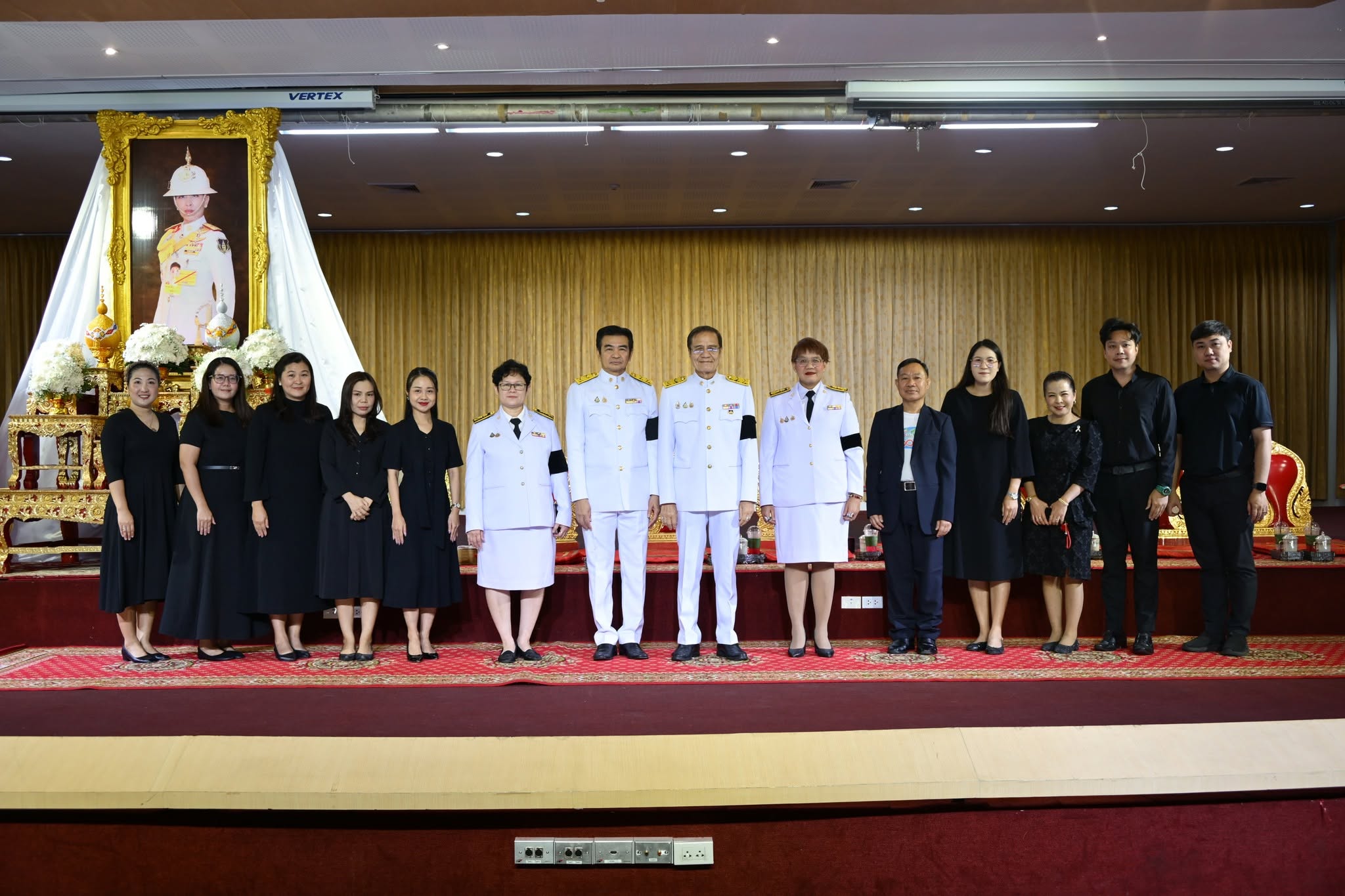 พิธีบำเพ็ญกุศลสตมวาร ครบ ๑๐๐ วันแห่งการสวรรคต สมเด็จพระเจ้าลูกเธอ เจ้าฟ้าพัชรกิติยาภาฯ เมื่อวันที่ ๑๗ กันยายน ๒๕๖๙ ณ หอประชุมพิบูลสงคราม มหาวิทยาลัยราชภัฏพระนคร