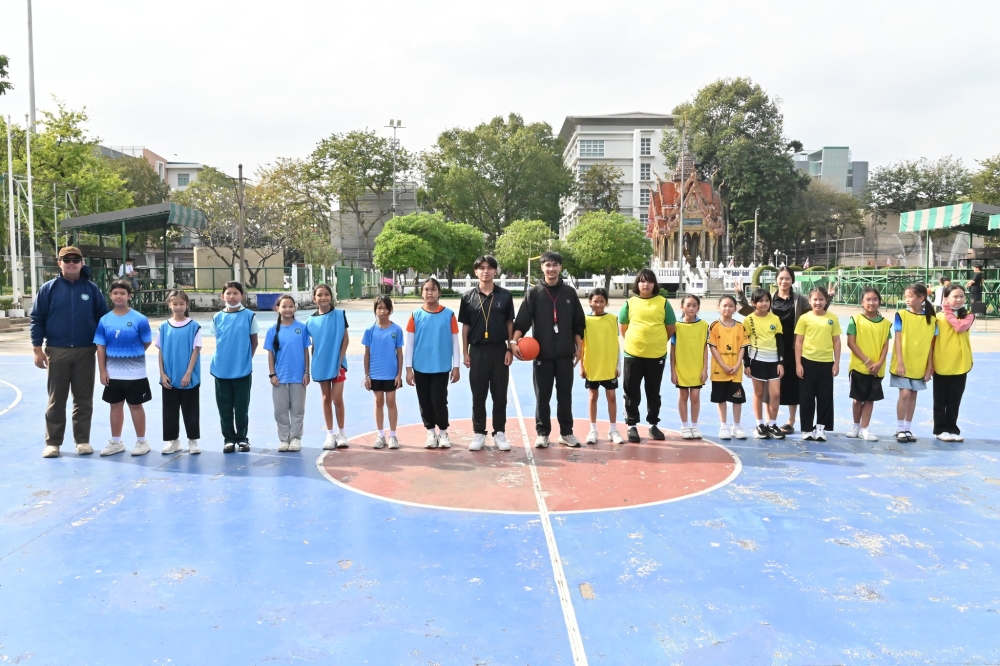 ภาพบรรยากาศการเเข่งขันกีฬาสีสัมพันธ์ ปีการศึกษา 2568 (กีฬาแชร์บอล ประเภททีมหญิง ป.4-6)