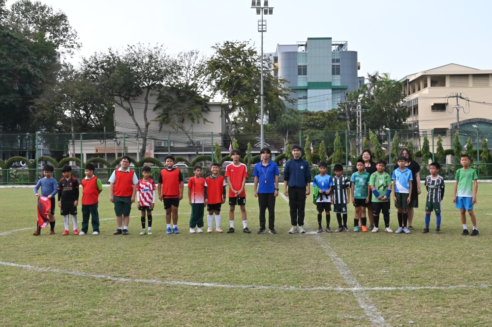 ภาพบรรยากาศการเเข่งขันกีฬาสีสัมพันธ์ ปีการศึกษา 2568 (กีฬาฟุตบอล 7 คน ประเภททีมชาย ชั้น ป.4-6)