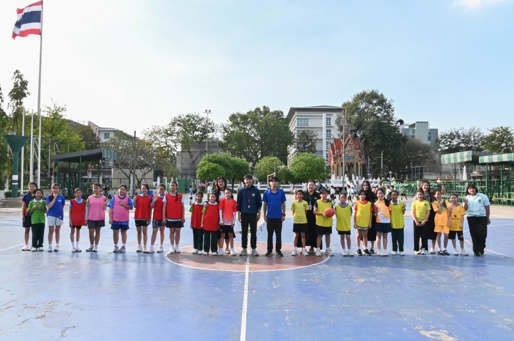 ภาพบรรยากาศการเเข่งขันกีฬาสีสัมพันธ์ ปีการศึกษา 2568 (กีฬาแชร์บอลประเภททีมหญิง ชั้น ป.3-6)